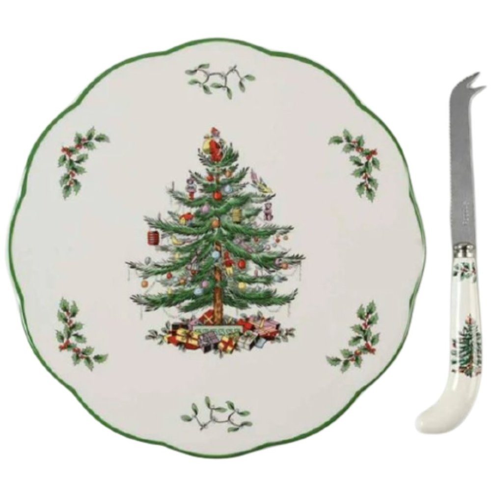 🌿Spode Appetizer Plate with Knife🌿